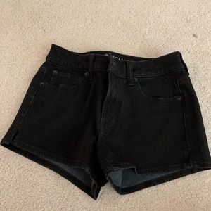 American Eagle Black Jean Shorts